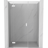 Mexen Mist-H drzwi prysznicowe uchylne lewe 140 cm, transparent, białe - 8A5-140-001-20-00-L