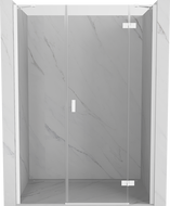 Mexen Mist-H δεξιά ανοιγόμενη πόρτα ντους 160 cm, διαφανής, λευκή - 8A5-160-001-20-00-P