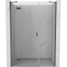 Mexen Mist-H 150 cm linke schwenkbare Duschtür, transparent, gun gray gebürstet - 8A5-150-001-66-00-L