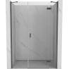 Mexen Mist-H drzwi prysznicowe uchylne prawe 150 cm, transparent, gun gray szczotkowany - 8A5-150-001-66-00-P