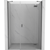 Mexen Mist-H hängande duschdörrar höger 155 cm, transparent, borstad gun gray - 8A5-155-001-66-00-P