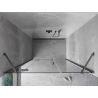 Mexen Mist-H porte de douche pivotante gauche 135 cm, transparent, métal canon - 8A5-135-001-95-00-L