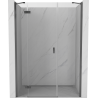 Mexen Mist-H drzwi prysznicowe uchylne lewe 135 cm, transparent, gun metal - 8A5-135-001-95-00-L
