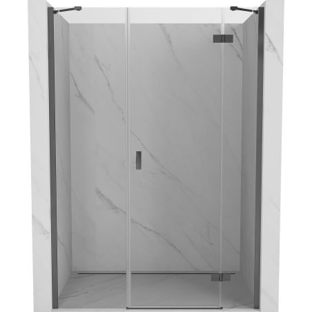 Mexen Mist-H drzwi prysznicowe uchylne prawe 120 cm, transparent, gun metal - 8A5-120-001-95-00-P