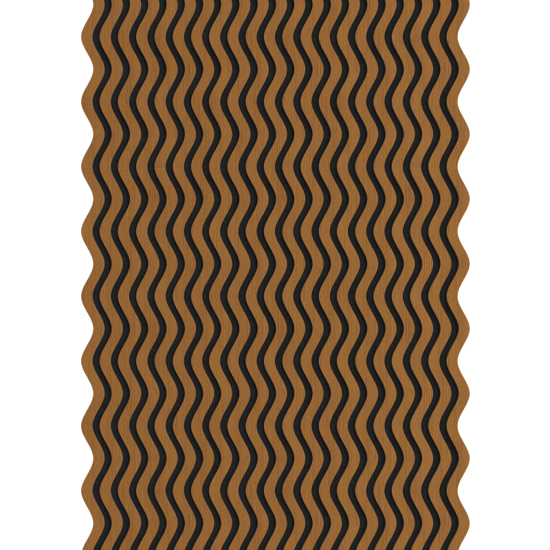 Mexen Lam-SF 02 lamele ścienne akustyczne 280 x 30 cm, filc 9 mm, fornir techniczny, Dąb Natural - S106-280-02-042