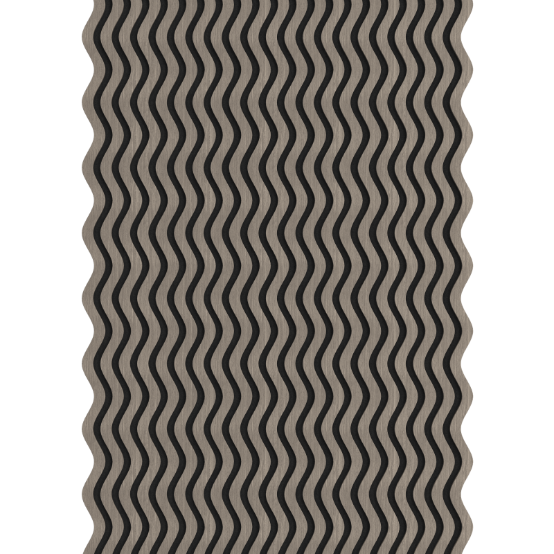 Mexen Lam-SF 02 lamele ścienne akustyczne 280 x 30 cm, filc 9 mm, fornir techniczny, Szary Dąb - S106-280-02-043
