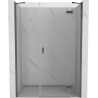 Mexen Mist-H drzwi prysznicowe uchylne prawe 130 cm, transparent, gun metal - 8A5-130-001-95-00-P