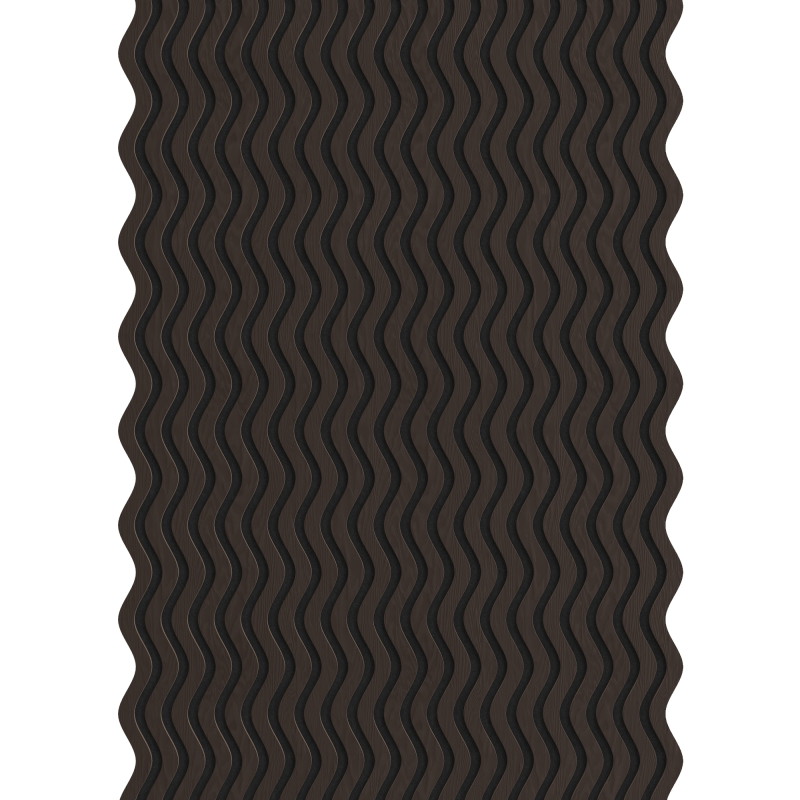 Mexen Lam-SF 02 Akustische Wandlamellen 280 x 30 cm, Filz 9 mm, technisches Furnier, Schwarze Eiche - S106-280-02-046