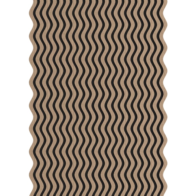 Mexen Lam-SF 02 Akustische Wandpaneele 280 x 30 cm, Filz 9 mm, technische Furnier, Helle Walnuss - S106-280-02-047
