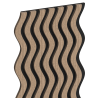Mexen Lam-SF 02 lamele ścienne akustyczne 280 x 30 cm, filc 9 mm, fornir techniczny, Jasny Orzech - S106-280-02-047