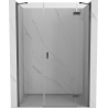 Mexen Mist-H drzwi prysznicowe uchylne prawe 155 cm, transparent, gun metal - 8A5-155-001-95-00-P