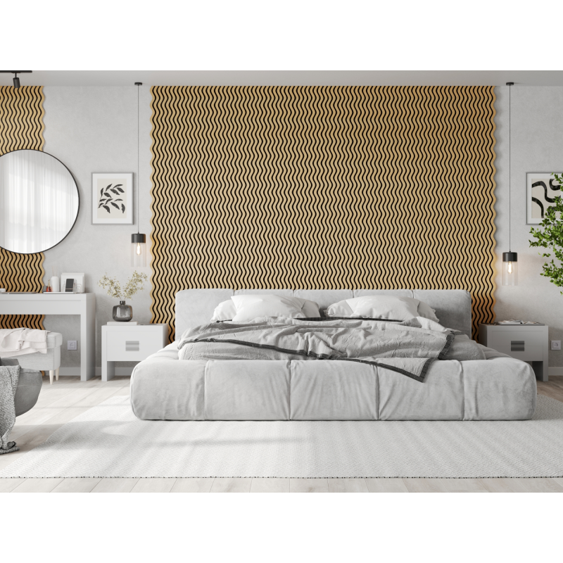 Mexen Lam-SF 02 lamele ścienne akustyczne 280 x 30 cm, filc 9 mm, fornir techniczny, Dąb Classic - S106-280-02-041