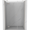 Mexen Mist-H drzwi prysznicowe uchylne lewe 130 cm, transparent, nikiel szczotkowany - 8A5-130-001-97-00-L