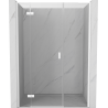 Mexen Mist-H L drzwi prysznicowe uchylne lewe 125 cm, transparent, białe - 8A5L-125-001-20-00-L