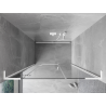 Mexen Mist-H L drzwi prysznicowe uchylne lewe 130 cm, transparent, białe - 8A5L-130-001-20-00-L