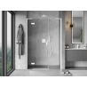 Mexen Mist-H L puerta de ducha abatible izquierda de 140 cm, transparente, blanca - 8A5L-140-001-20-00-L