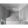 Mexen Mist-H L left swing shower door 145 cm, transparent, white - 8A5L-145-001-20-00-L