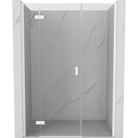 Mexen Mist-H L vasakpoolne, läbipaistev, valge, 150 cm dušiuks - 8A5L-150-001-20-00-L