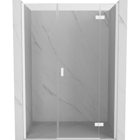 Mexen Mist-H L drzwi prysznicowe uchylne prawe 120 cm, transparent, białe - 8A5L-120-001-20-00-P