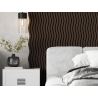 Mexen Lam-SF 01 lames decorativas acústicas 280 x 30 cm, fieltro 9 mm, chapa técnica, Roble Mocca - S106-280-01-045