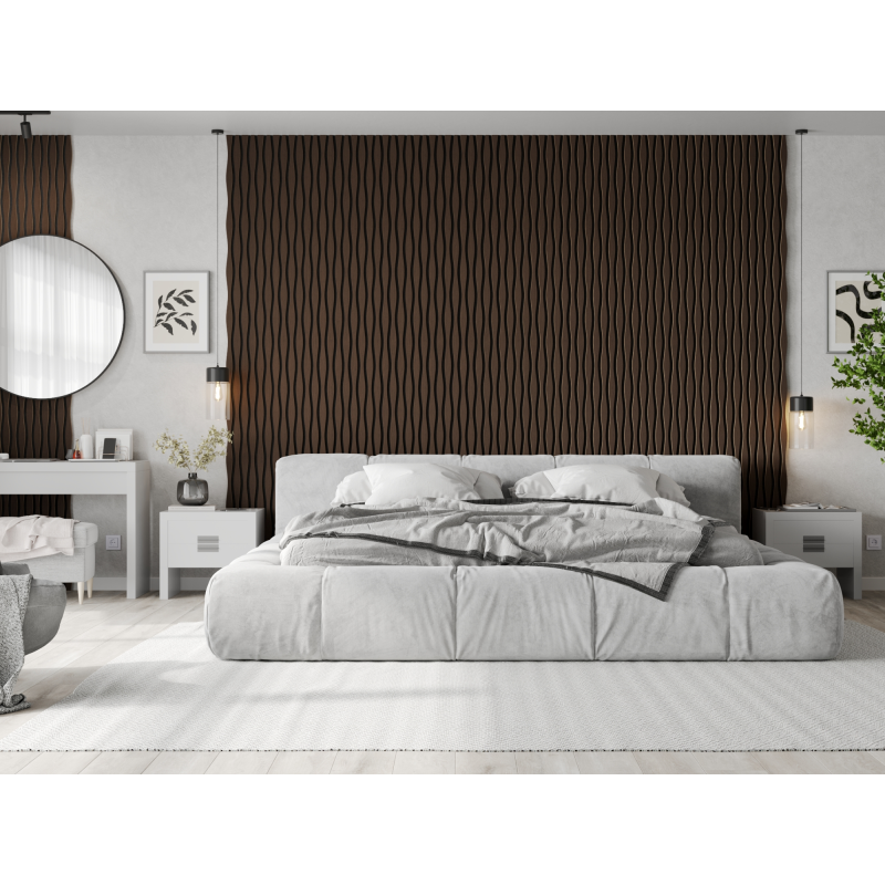 Mexen Lam-SF 26 lamele ścienne akustyczne 280 x 30 cm, filc 9 mm, fornir techniczny, Dąb Mocca - S106-280-26-045