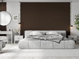 Mexen Lam-F schallabsorbierende Wandpaneele 275 x 30 cm, Filz 8 mm, technisches Furnier, Goldene Eiche - S105-275307-3015-003
