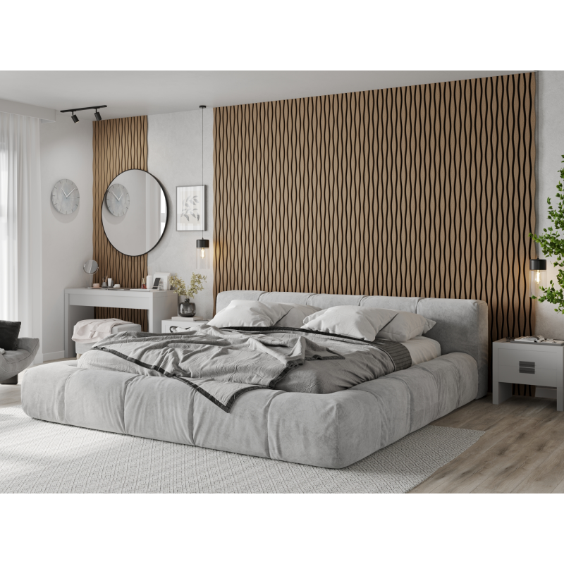 Mexen Lam-SF 26 lamele ścienne akustyczne 280 x 30 cm, filc 9 mm, fornir techniczny, Jasny Orzech - S106-280-26-047