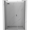 Mexen Mist-H L drzwi prysznicowe uchylne lewe 135 cm, transparent, gun gray szczotkowany - 8A5L-135-001-66-00-L