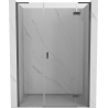 Mexen Mist-H L drzwi prysznicowe uchylne prawe 155 cm, transparent, gun metal - 8A5L-155-001-95-00-P