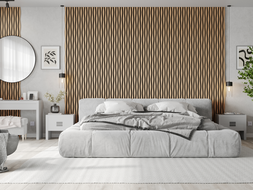 Mexen Lam-SF 26 lamele ścienne akustyczne 280 x 30 cm, filc 9 mm, fornir techniczny, Bielony Dąb - S106-280-26-040