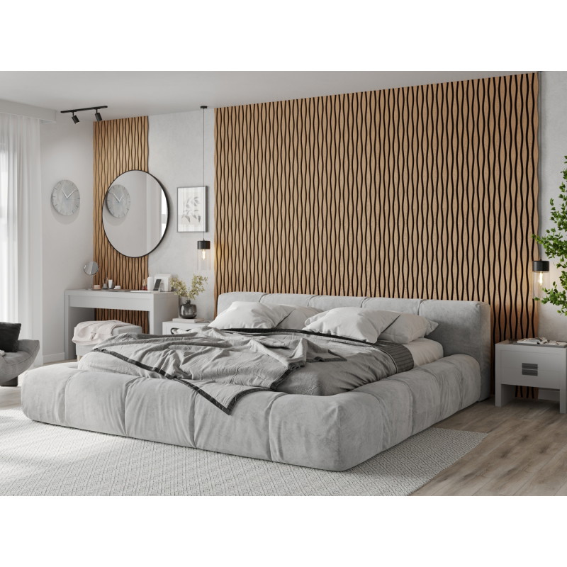 Mexen Lam-SF 26 lamele ścienne akustyczne 280 x 30 cm, filc 9 mm, fornir techniczny, Bielony Dąb - S106-280-26-040