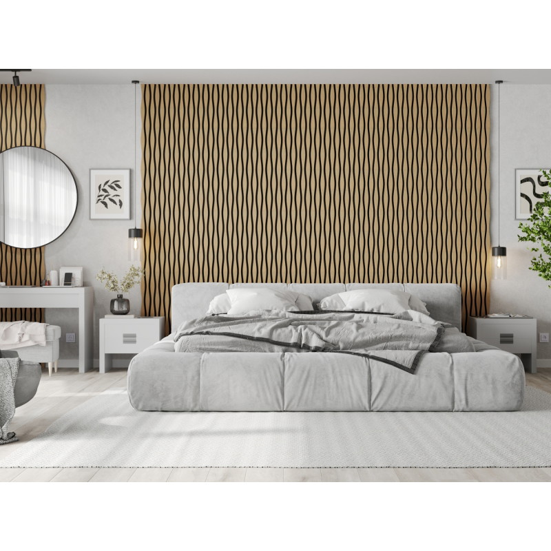 Mexen Lam-SF 26 lamele ścienne akustyczne 280 x 30 cm, filc 9 mm, fornir techniczny, Dąb Classic - S106-280-26-041