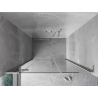 Mexen Mist-H L drzwi prysznicowe uchylne lewe 130 cm, transparent, nikiel szczotkowany - 8A5L-130-001-97-00-L