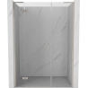 Mexen Mist-H L drzwi prysznicowe uchylne lewe 130 cm, transparent, nikiel szczotkowany - 8A5L-130-001-97-00-L