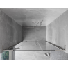 Mexen Mist-H L drzwi prysznicowe uchylne lewe 145 cm, transparent, nikiel szczotkowany - 8A5L-145-001-97-00-L