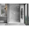 Mexen Mist-H L porte de douche pivotante droite 140 cm, transparent, nickel brossé - 8A5L-140-001-97-00-P