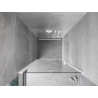 Mexen Mist-F drzwi prysznicowe składane lewe 60 cm, transparent, białe - 8A6-060-000-20-00-L
