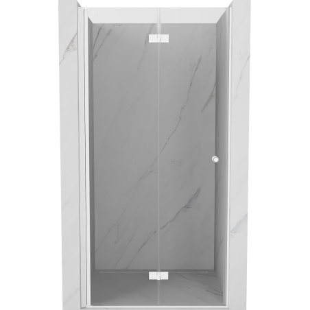 Mexen Mist-F drzwi prysznicowe składane lewe 105 cm, transparent, białe - 8A6-105-000-20-00-L
