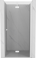 Mexen Mist-F opvouwbare douchedeur rechts 65 cm, transparant, wit - 8A6-065-000-20-00-P