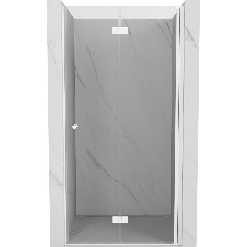 Mexen Mist-F drzwi prysznicowe składane prawe 110 cm, transparent, białe - 8A6-110-000-20-00-P