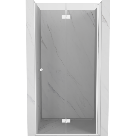 Mexen Mist-F drzwi prysznicowe składane prawe 120 cm, transparent, białe - 8A6-120-000-20-00-P