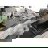 Mexen Andres 1,5-Kammer-Küchenspüle aus Granit mit Abtropffläche und Telma Küchenarmatur, schwarz/gold - 6515-75-670200-50-B