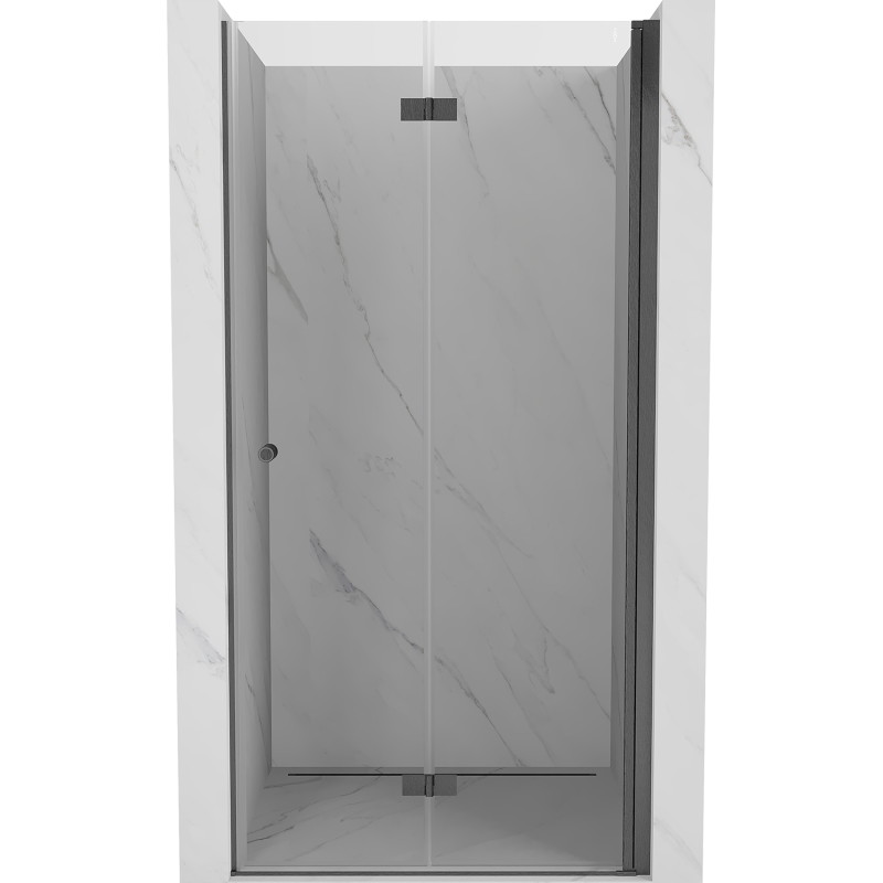Mexen Mist-F drzwi prysznicowe składane prawe 95 cm, transparent, gun gray szczotkowany - 8A6-095-000-66-00-P