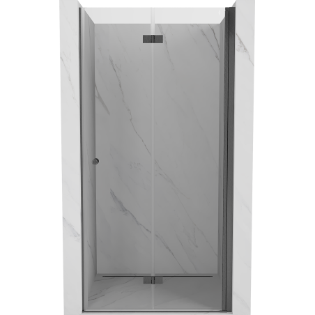 Mexen Mist-F drzwi prysznicowe składane prawe 120 cm, transparent, gun gray szczotkowany - 8A6-120-000-66-00-P