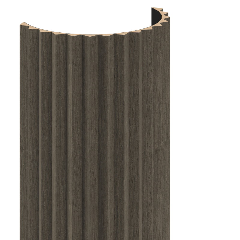 Mexen Ovalo 01 väggpaneler ribbade flexibla 280 x 36 cm, teknisk fanér, Mocca Ek - S130-280-01-045