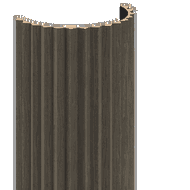 Mexen Ovalo 01 lamele ścienne ryflowane elastyczne 280 x 36 cm, fornir techniczny, Dąb Mocca - S130-280-01-045