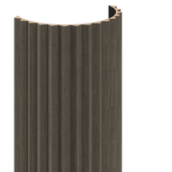 Mexen Ovalo 01 lames murales rainurées flexibles 280 x 36 cm, placage technique, Chêne Mocca - S130-280-01-045