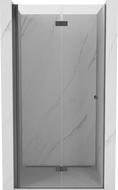 Mexen Mist-F inklapbare douchedeur links 75 cm, transparant, gun metal - 8A6-075-000-95-00-L