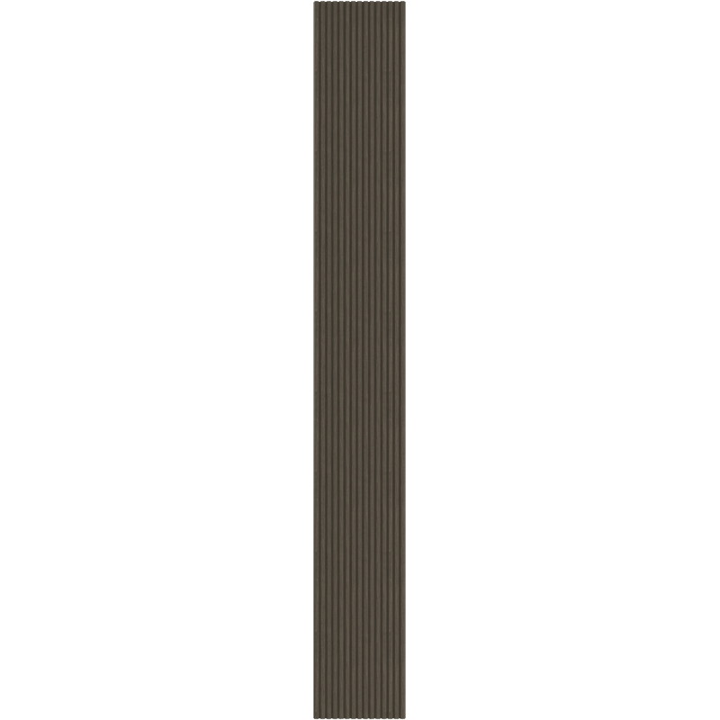 Mexen Ovalo 02 lâminas de parede frisadas flexíveis 280 x 36 cm, folheado técnico, Carvalho Mocca - S130-280-02-045