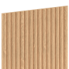 Mexen Ovalo 03 fleksibilni utori z rebrasto površino 280 x 36 cm, tehnični furnir, beljen hrast - S130-280-03-040